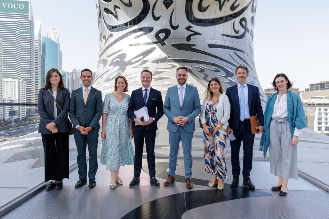 وزير خارجية بلجيكيا يزور متحف المستقبل في دبي