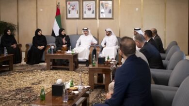 هزاع بن زايد يستقبل الفائزين بالدورة الـ18 لجائزة خليفة التربوية من منطقة العين