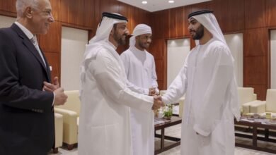 سلطان بن أحمد القاسمي يلتقي فريق جامعة الشارقة المشارك في مونديال الجامعات
